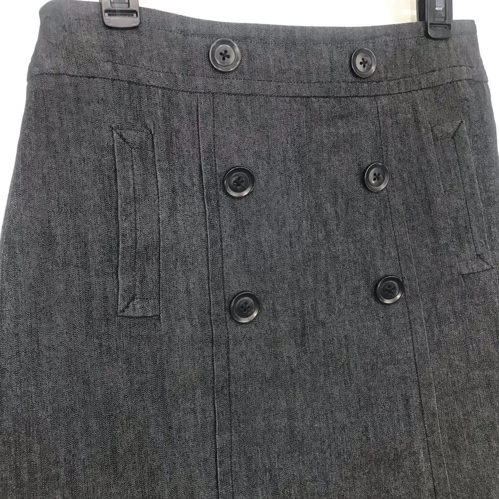 Sandro Sportswear Blue Sailor Button A Line Mini Skirt